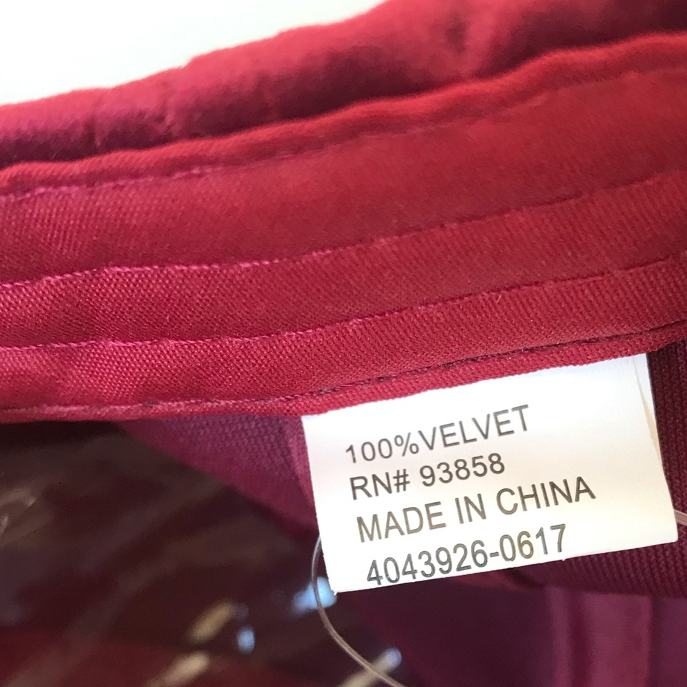 Velvet Burgundy Cap-NWT - Picture 8 of 11